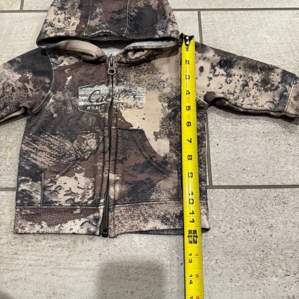 Cabelas full zip Camo Kids Hoodie 3m-6m - Picture 6 of 7